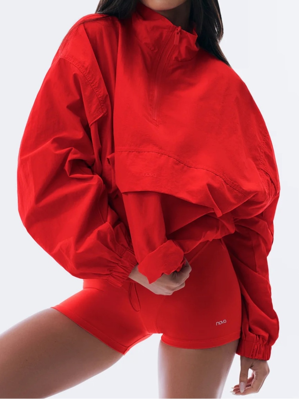 Fashion Nova Red Oversized Pullover size
Large